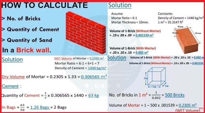How to Calculate the Bricks and Blocks in the Wall